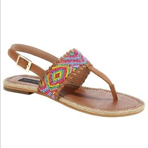 Steve Madden Braidey Beaded Leather Sandal